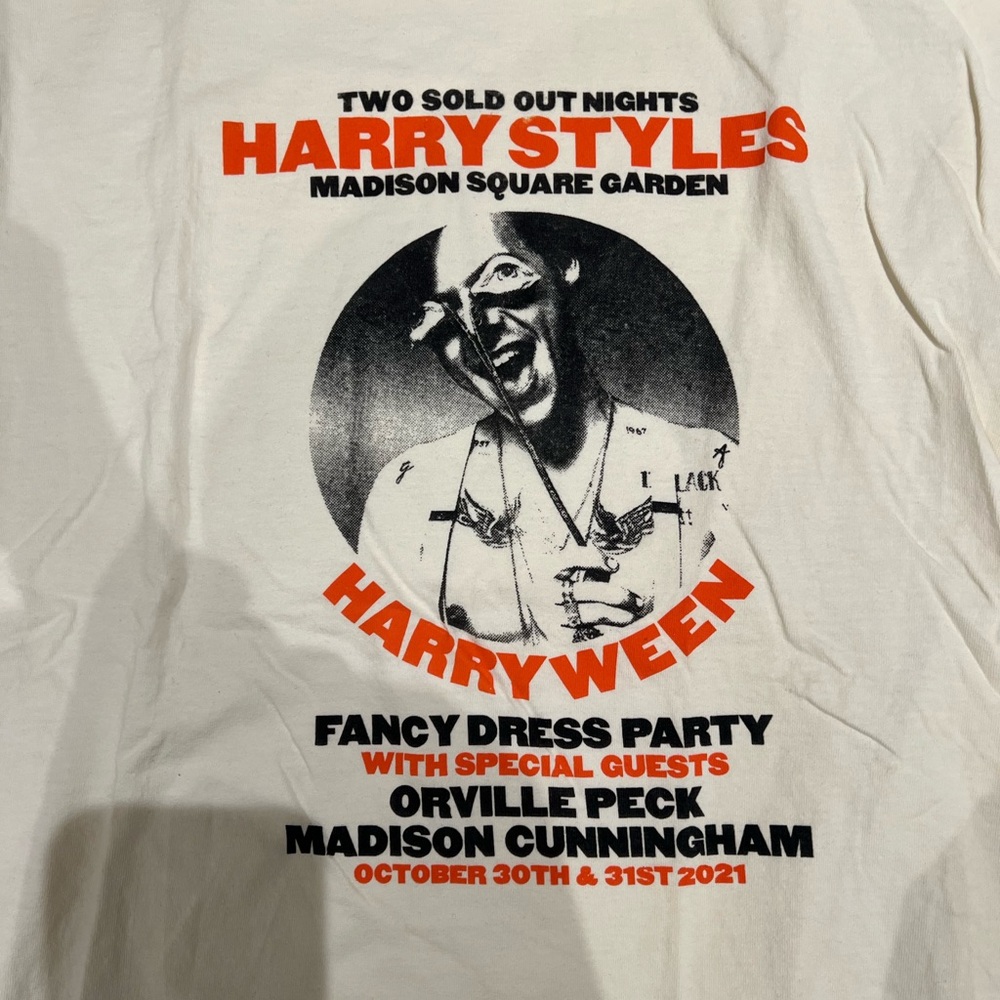 RARE HARRY STYLES HARRYWEEN MSG TSHIRT